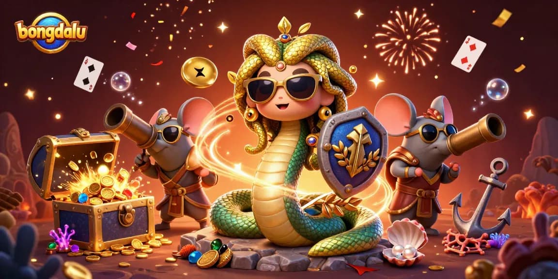 Engage with bongdalu's immersive gaming experience featuring vibrant characters and casino elements.