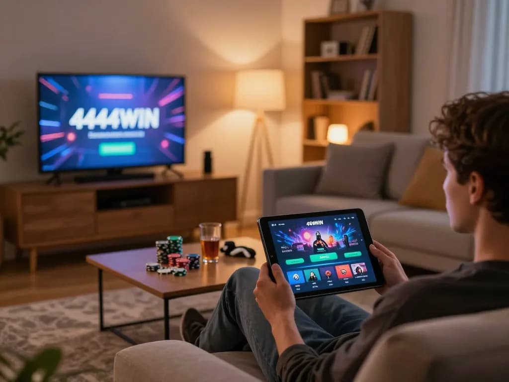 Experience exciting gameplay on the 4444WIN app from the comfort of your home.