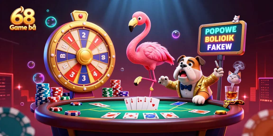 Experience thrilling gameplay with 68 Game bài in a vibrant casino scene featuring dynamic characters and exciting elements.