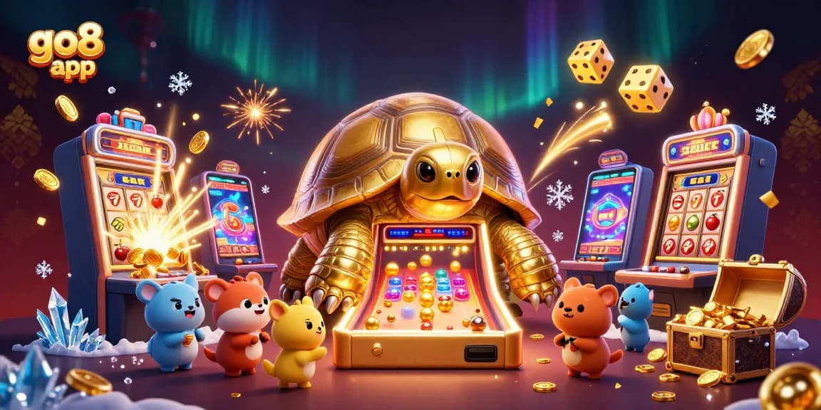 Experience the excitement of the go8 app with a vibrant fantasy scene of jackpot wins!