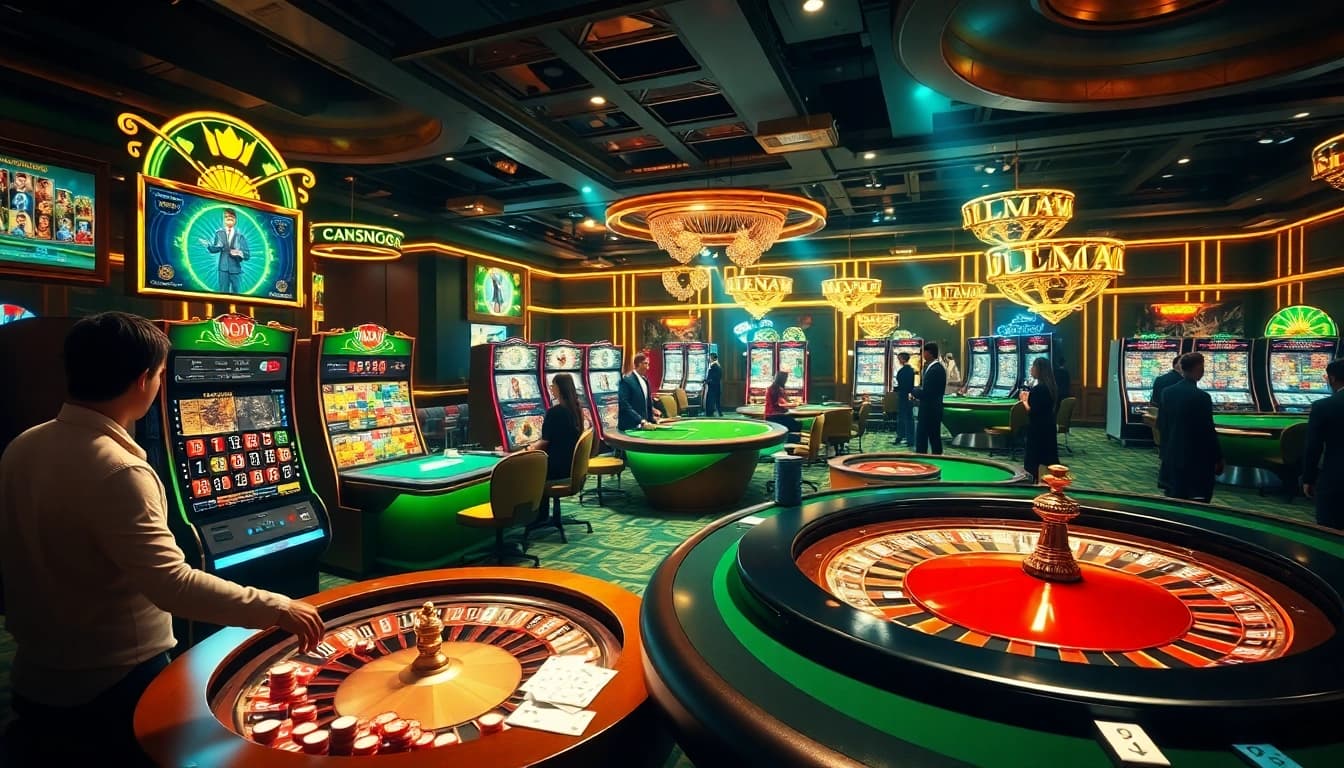 Experience the excitement of online gambling with bong88 net, showcasing vibrant casino games and betting action.