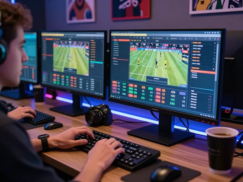 Engaging in online sports betting activities with Sunwin platform on multiple screens
