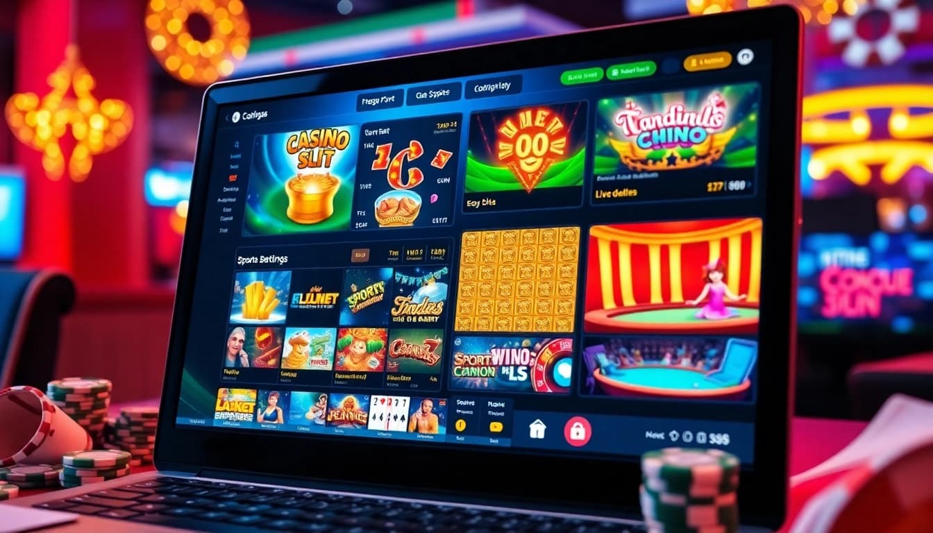 Experience the excitement of 8kbet's online gaming world with vibrant casino visuals.