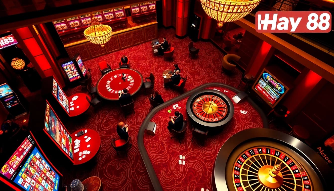 Play at Hay 88 with exciting table games and vibrant slot machines.