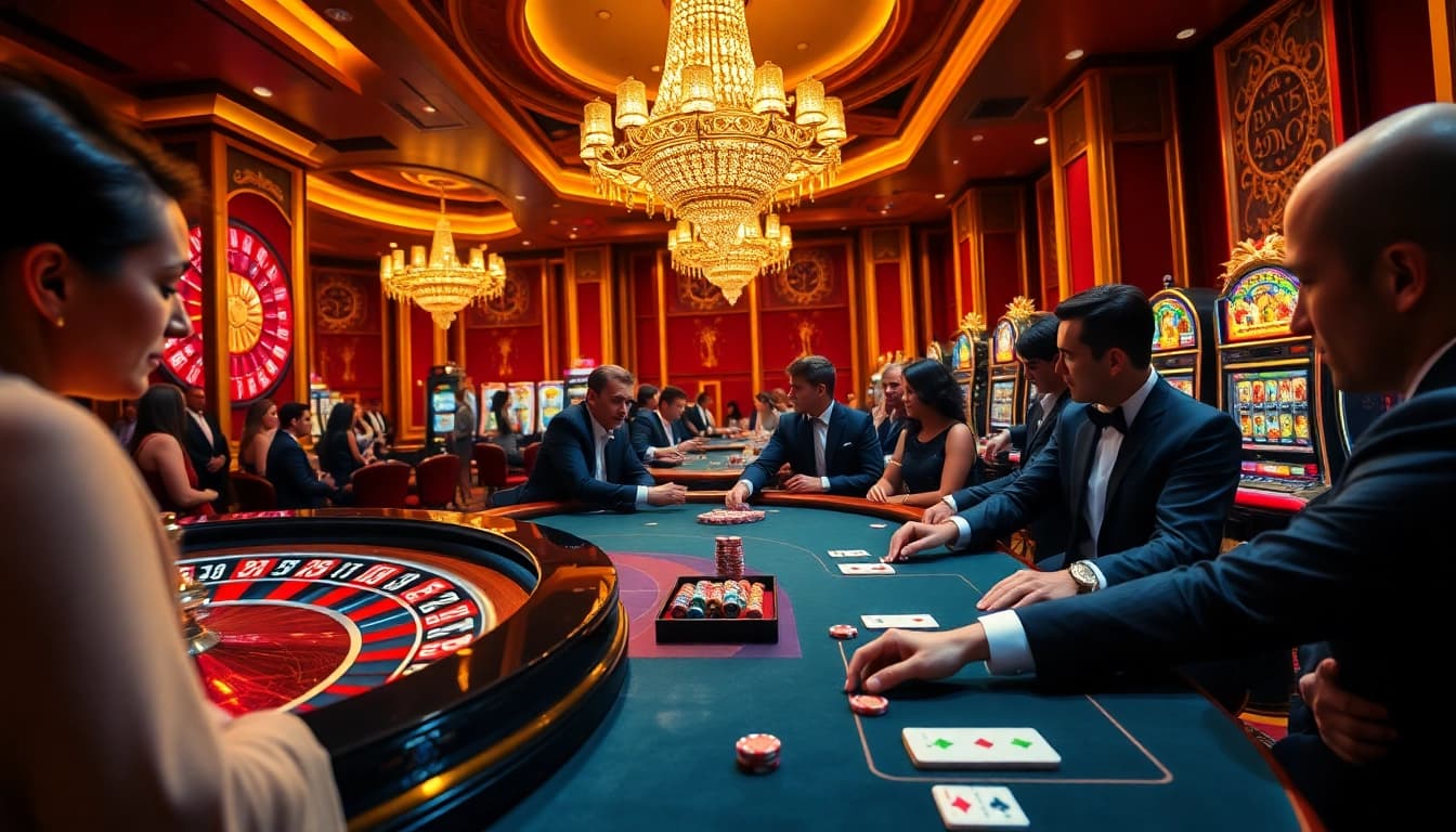 Experience the excitement at Bay789 with vibrant casino tables and thrilling poker action.