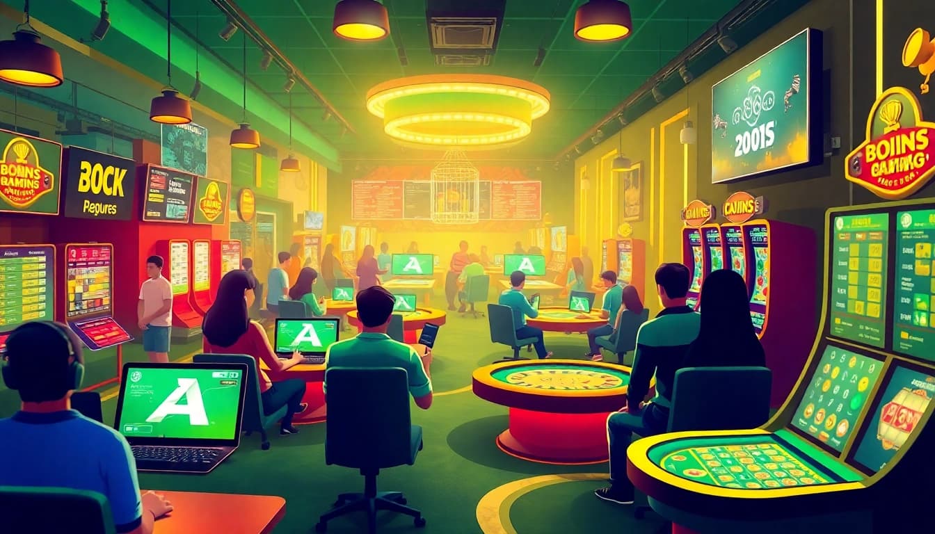 Interactive gaming atmosphere featuring new88go.com with players engaging in online betting and casino games.