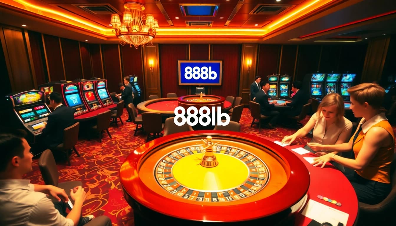 Experience thrilling gameplay at 888b with vibrant casino tables and exciting slots.