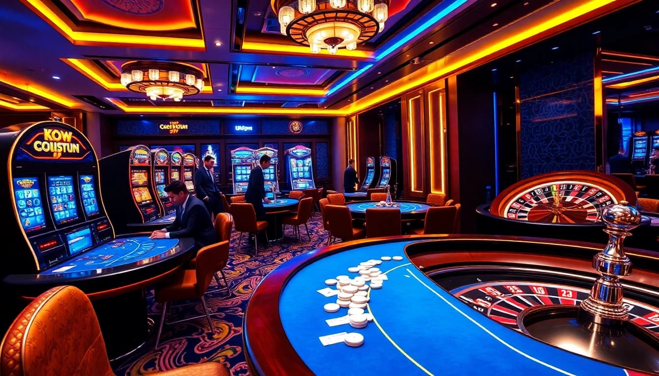 Experience the excitement of okfun casino games with stylish tables and thrilling gameplay.