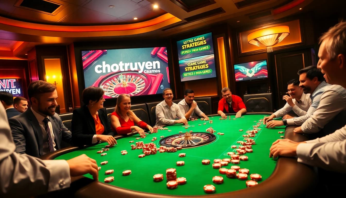 Experience the thrill of poker at chotruyen’s vibrant casino table, filled with lively action and colorful chips.