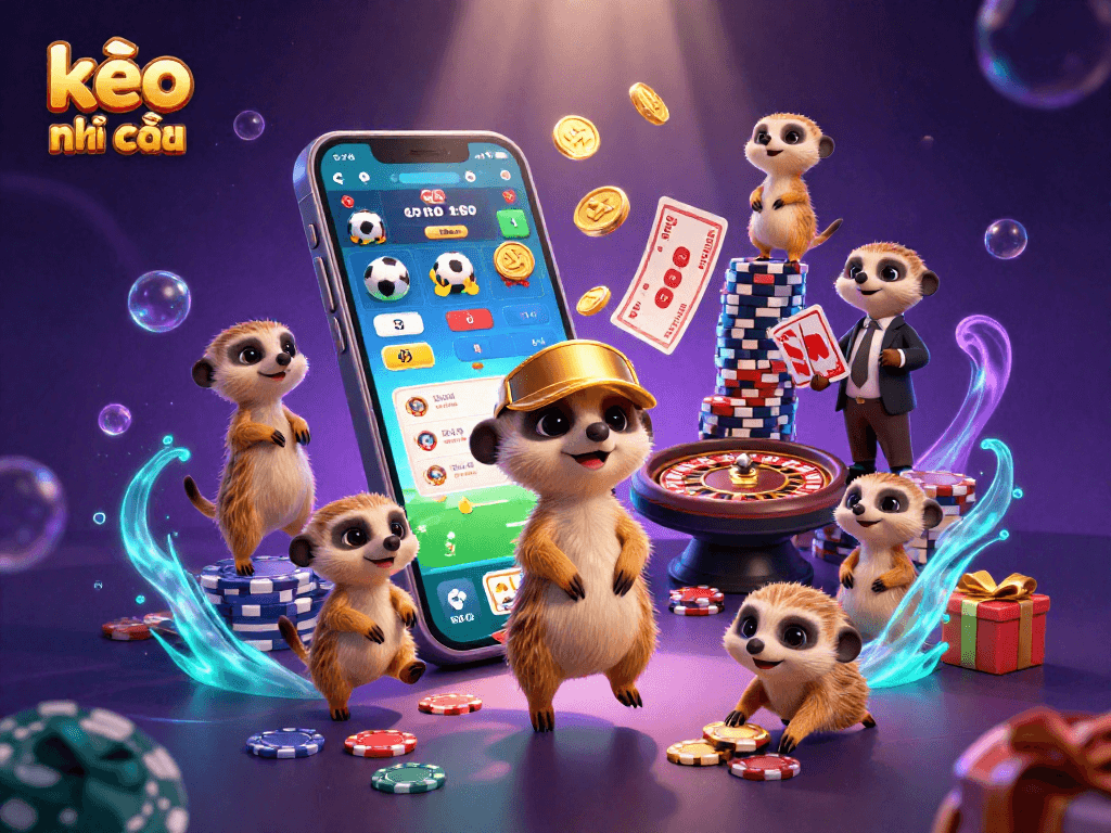 Engage in dynamic gameplay with kèo nhà cái while meerkats orchestrate a vibrant sports betting casino.