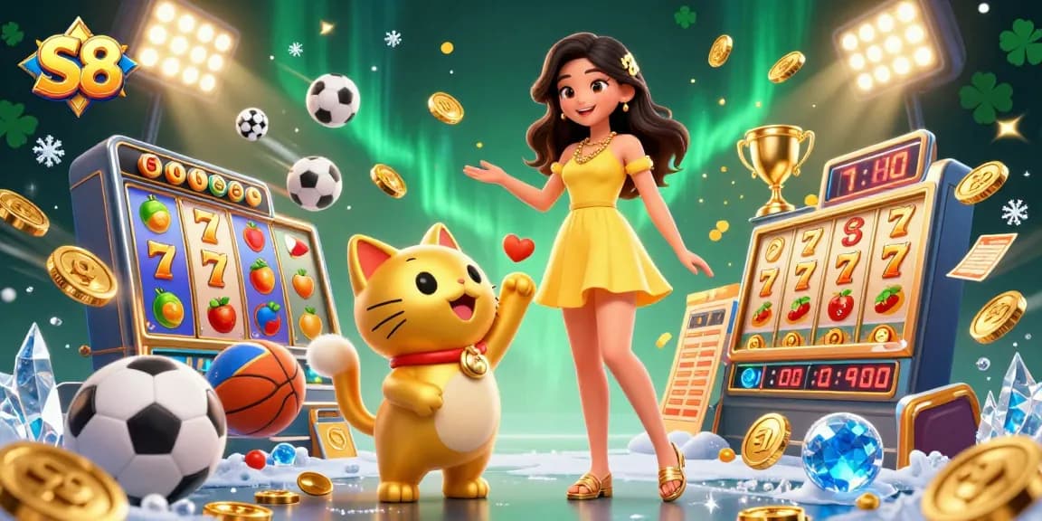 S8 casino offers exciting slot games with rich jackpots and rewards, showcasing vibrant gameplay.