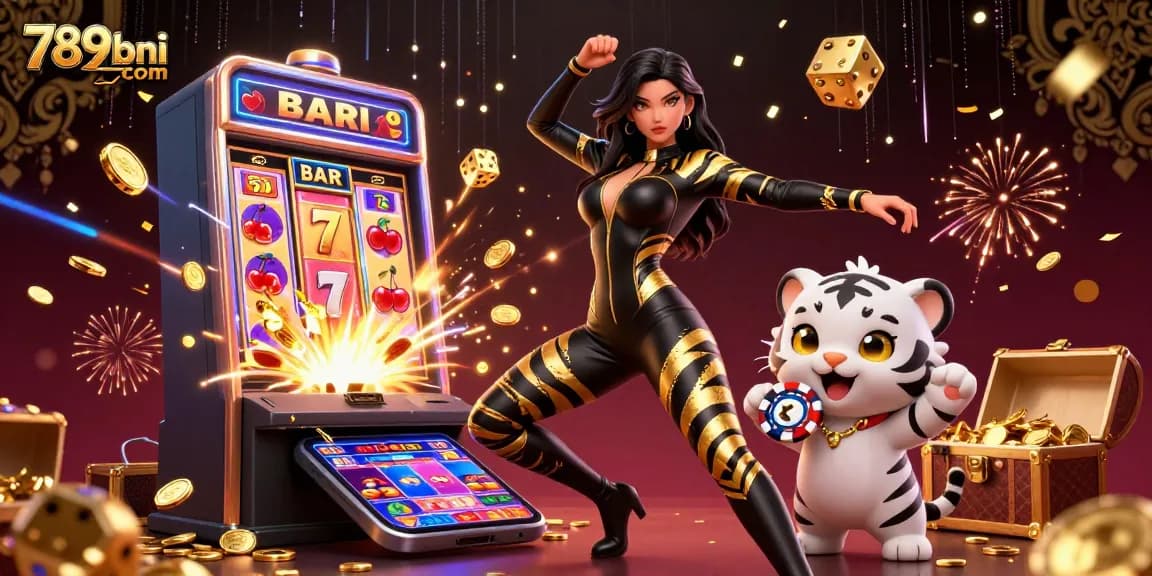 Rasakan sensasi permainan slot di 789bni com dengan pemandangan yang cerah menampilkan jackpot yang eksplosif.