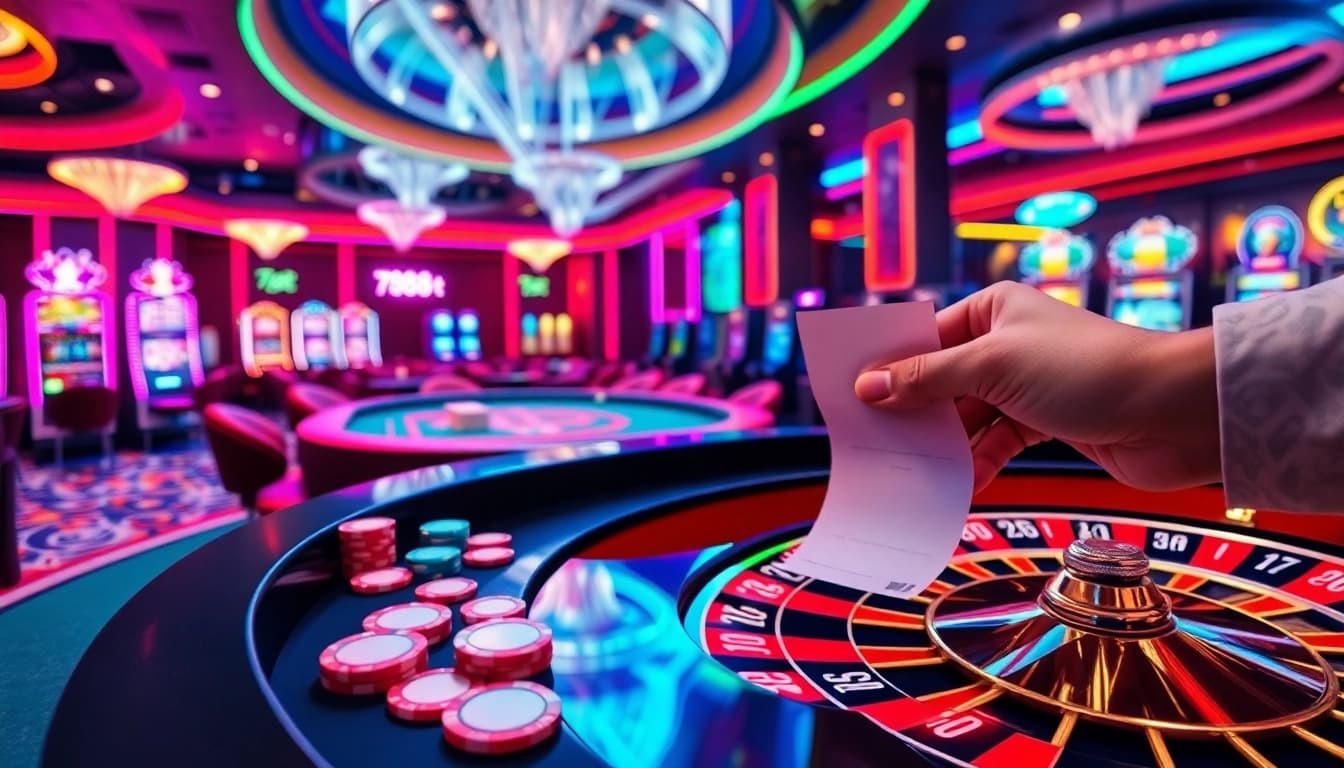 Experience the excitement of high-stakes gambling with 788t at a luxurious casino.