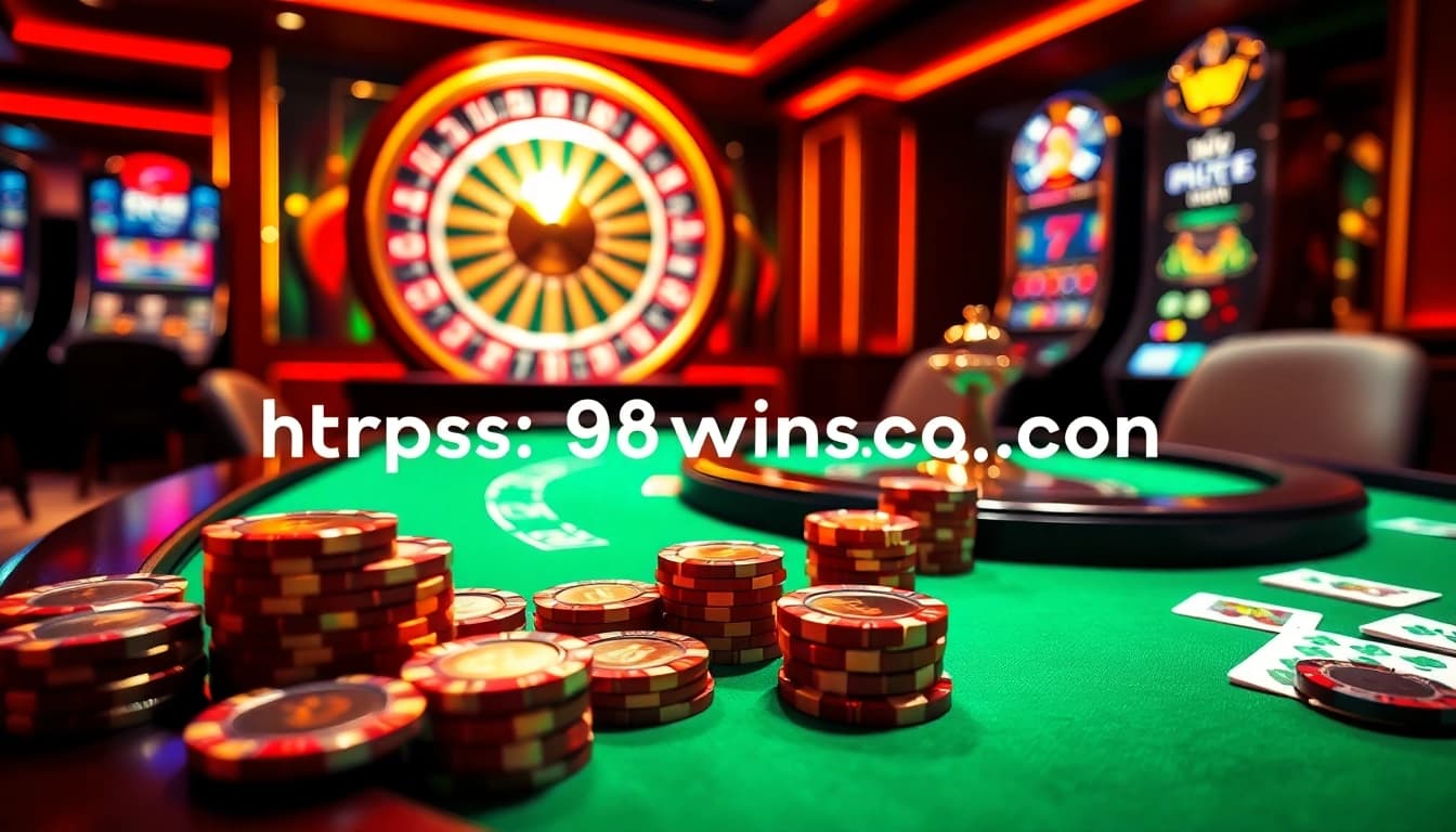 Engaging scene showcasing thrilling real-time gaming at https://98wins.co.com/ with poker and roulette highlights.