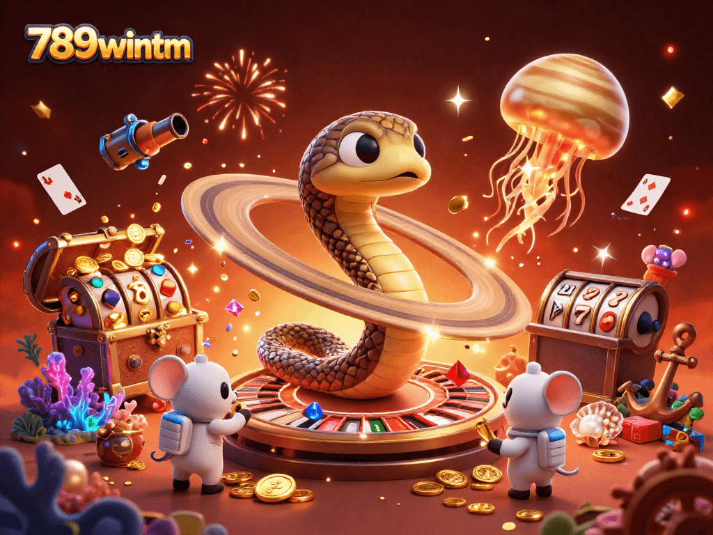 Engage with 789wintm's thrilling cosmic casino scene featuring exciting bets and vibrant growth.