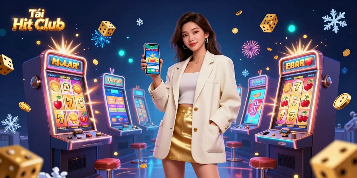 Tải Hit Club delivers thrilling betting experience showcasing vibrant casino promotional elements.