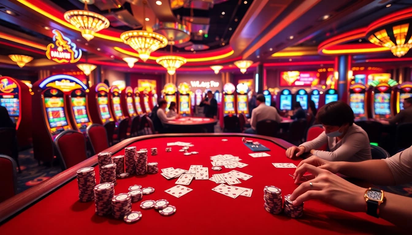 Experience thrilling gameplay at https://lc88comm.com/ in a vibrant casino setting with lively games.