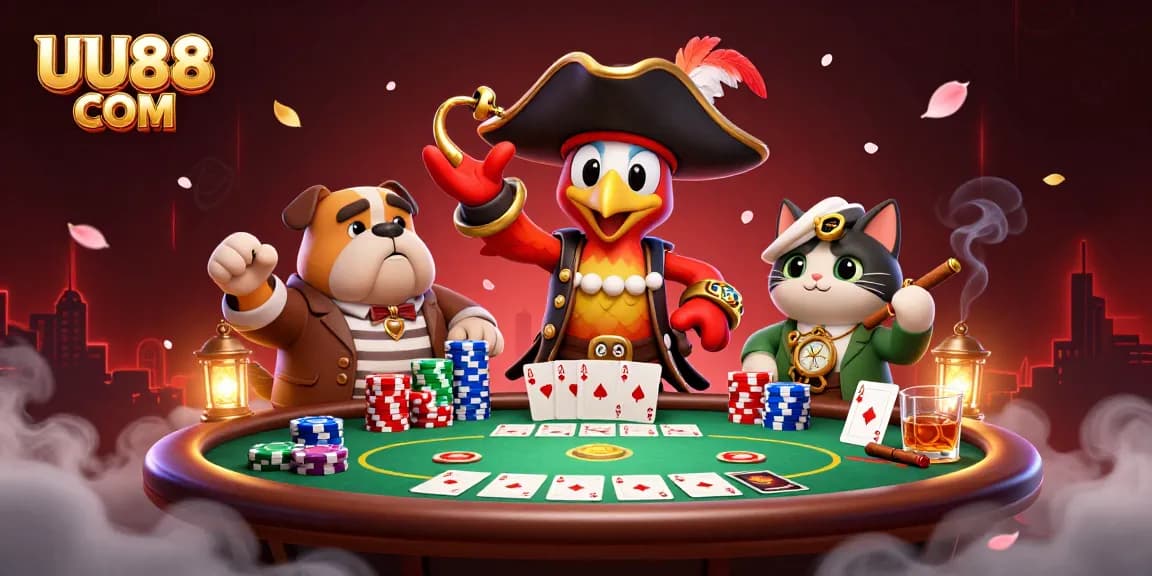 Engage with thrilling poker at UU88 COM with vibrant characters and dazzling casino elements.