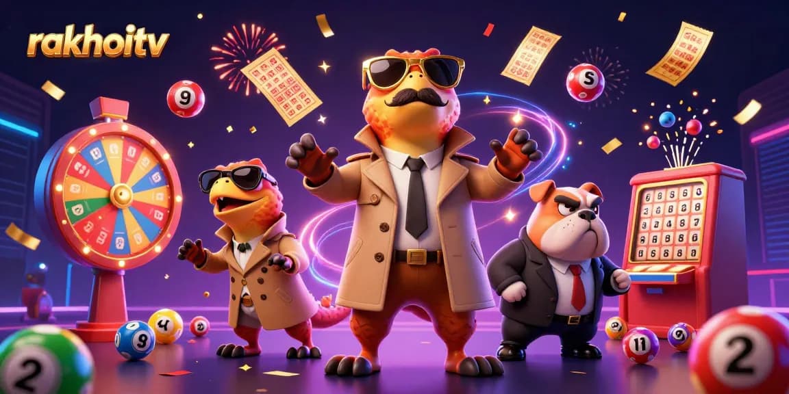 Experience rakhoitv's thrilling gaming scene with raptors in a trench coat at a VIP casino entrance.