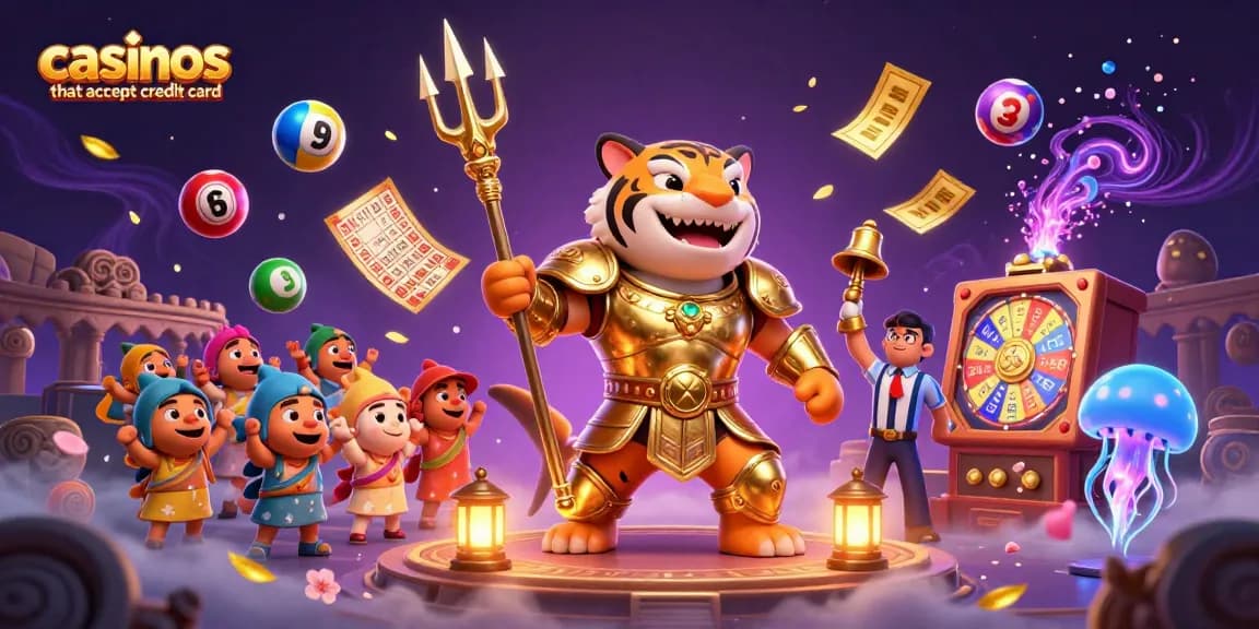 Engage with casinos that accept credit card featuring a dynamic underwater scene with vibrant gambling elements