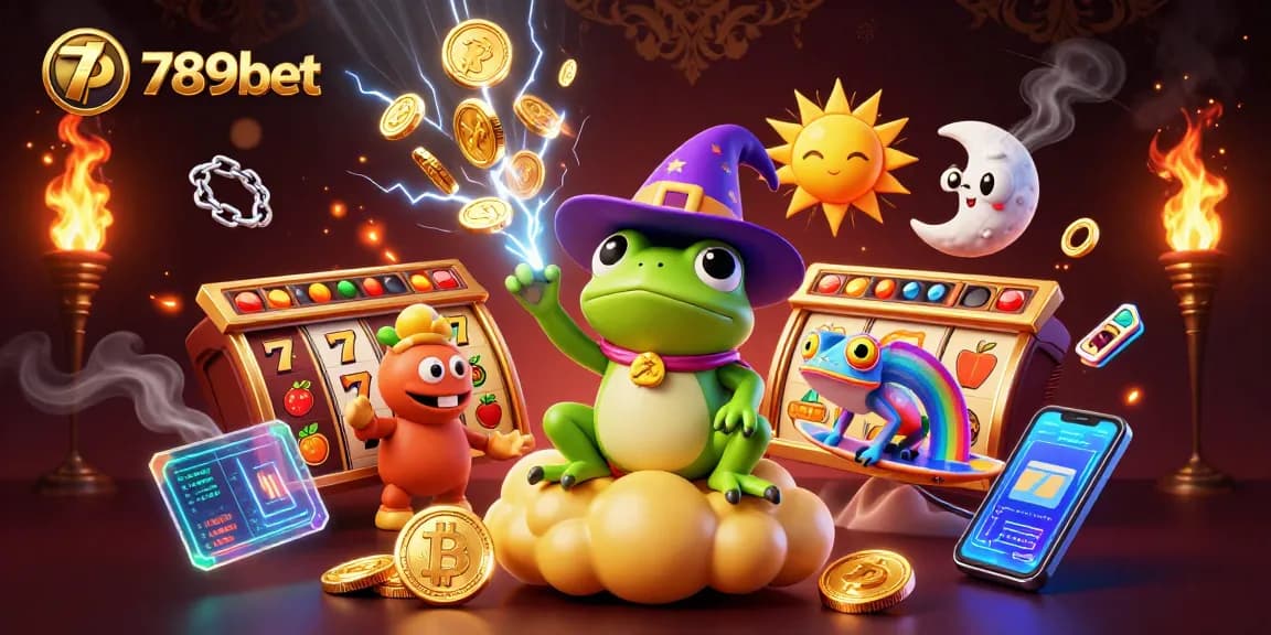 Spin the reels at 789bet with colorful characters and a storm of golden coins.