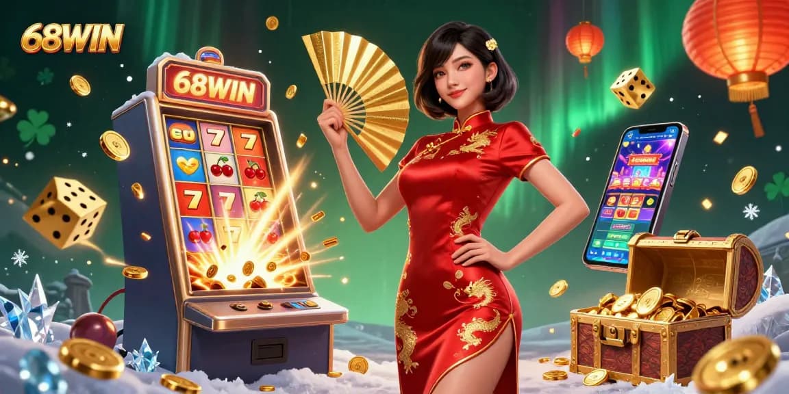 Experience the vibrant online gaming world of 68WIN with dynamic visuals and engaging characters.