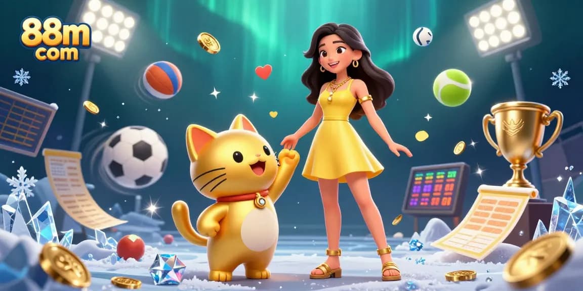 Win big with 88m com while enjoying vibrant animations in this vibrant casino scene.