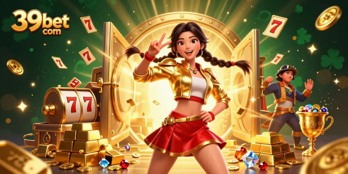 Play exciting slots and win big with 39bet com's vibrant casino scene filled with treasure!