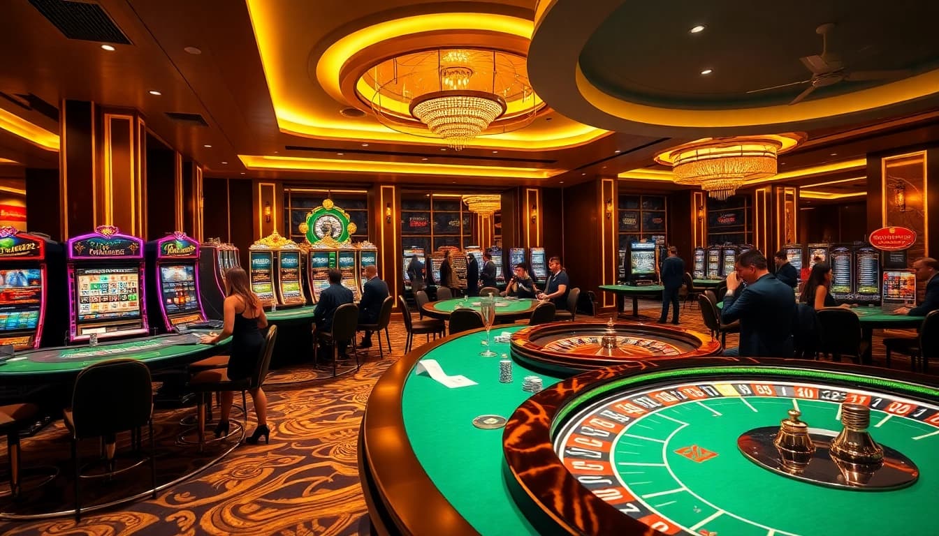 Experience thrilling action at https://777x.center/ showcasing energetic poker players and vibrant casino tables.