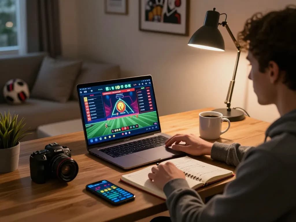 Engaging sports betting scene on https://lucky88.sbs/ with live betting interface and enthusiastic user.