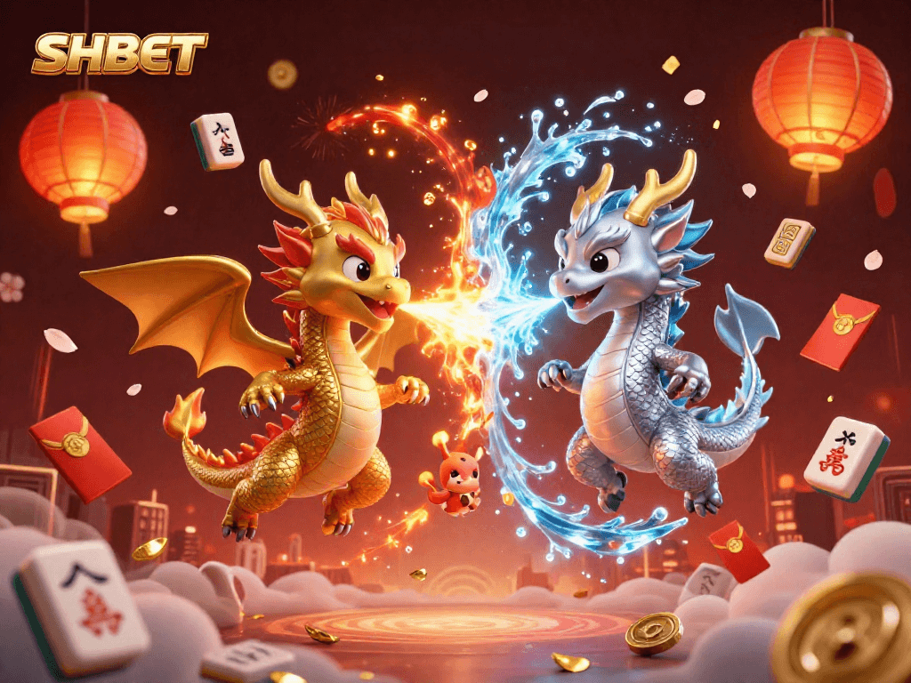 Engage with the thrilling world of SHBET featuring vibrant dragons and dynamic casino elements.