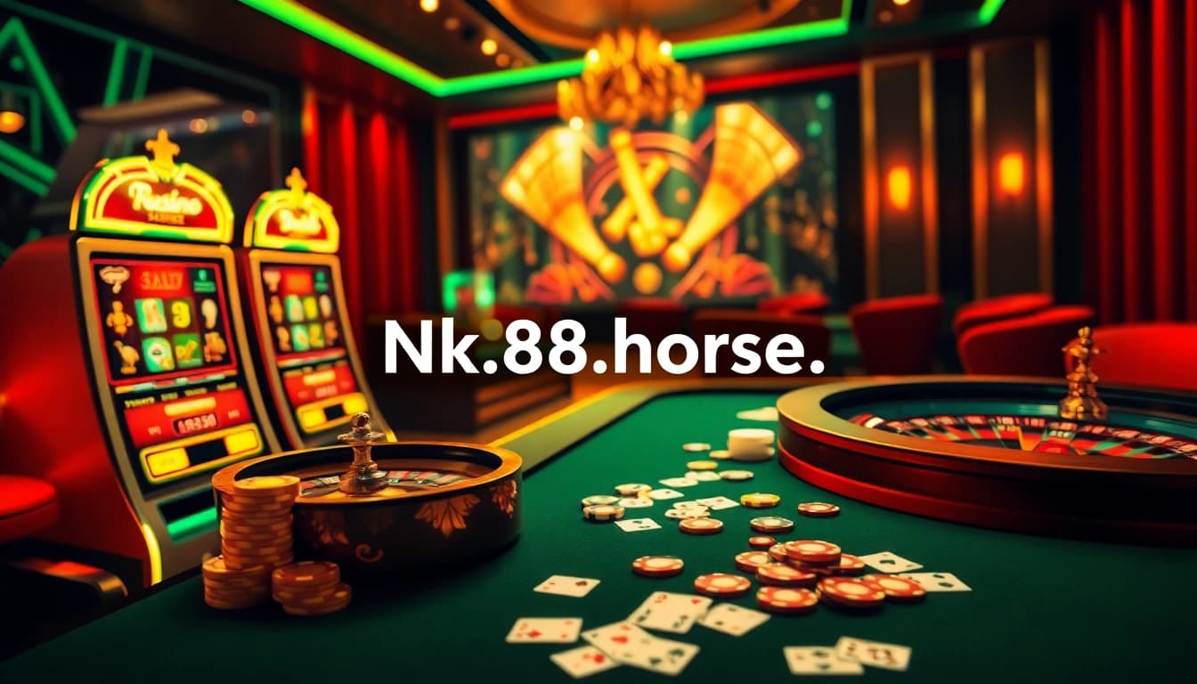 Engage with the thrilling atmosphere of online gambling at https://nk88.horse/ featuring dynamic casino visuals and vibrant gaming elements.