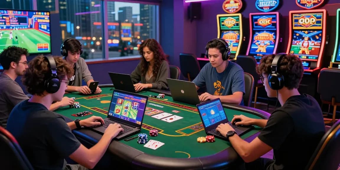 Exciting gaming experience at Hello88 showcasing players engaged in online casino games and betting activities.