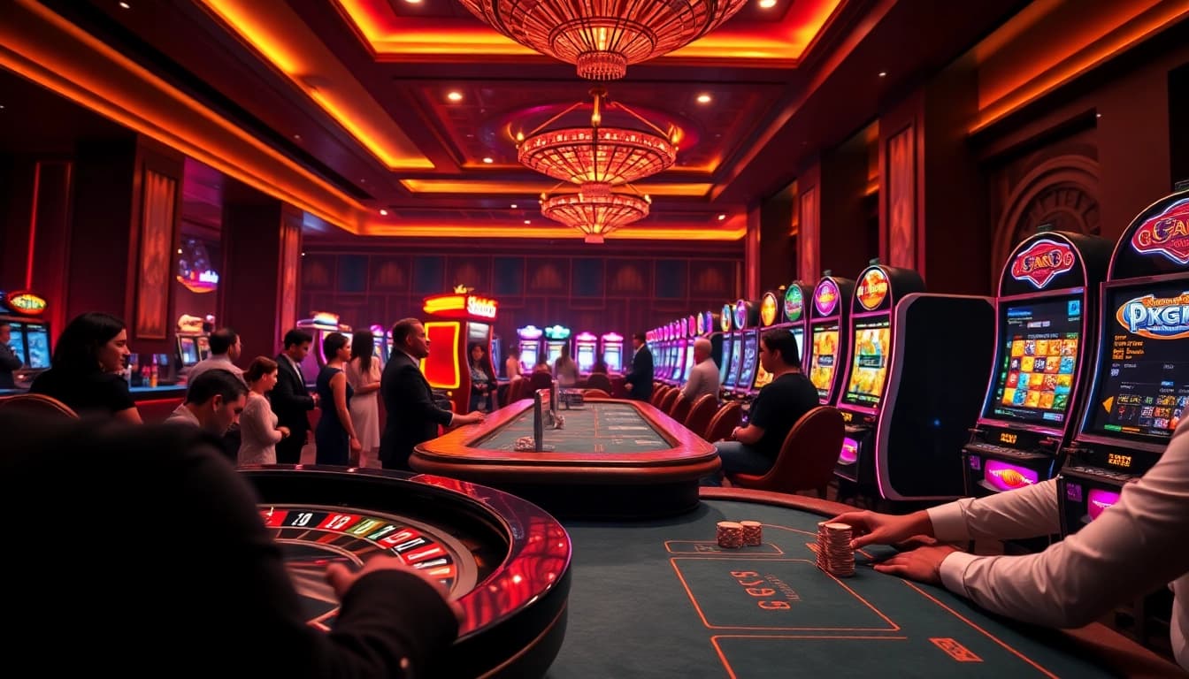 11uu players enjoy thrilling roulette and poker games in a luxurious casino atmosphere.