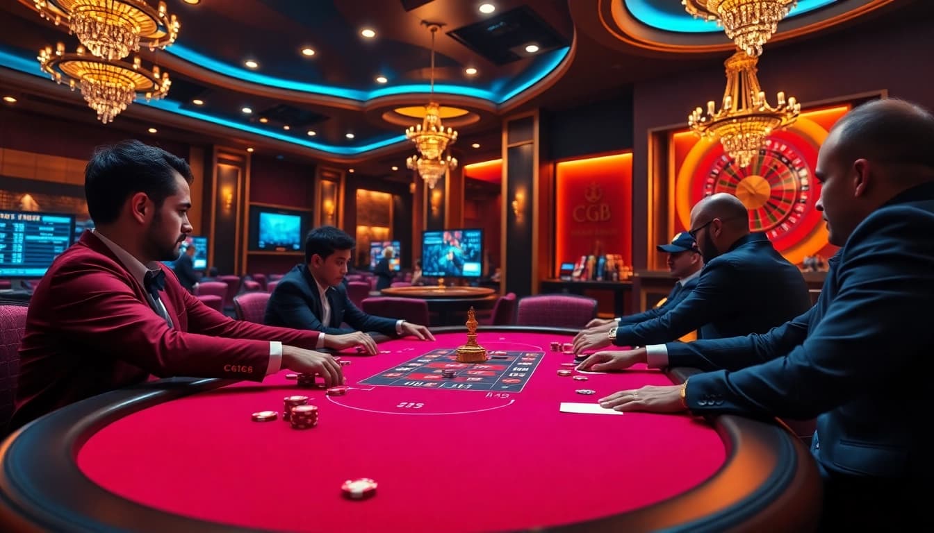 Experience the thrill of poker at C168 with vibrant chips and a luxurious atmosphere.
