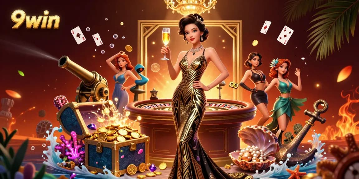 Experience winning spins and dazzling moments at 9win's vibrant casino atmosphere.