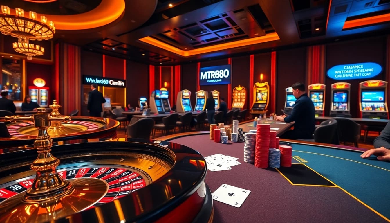 Experience thrilling gameplay at https://mtr888.com/ with vibrant casino tables and engaging players.