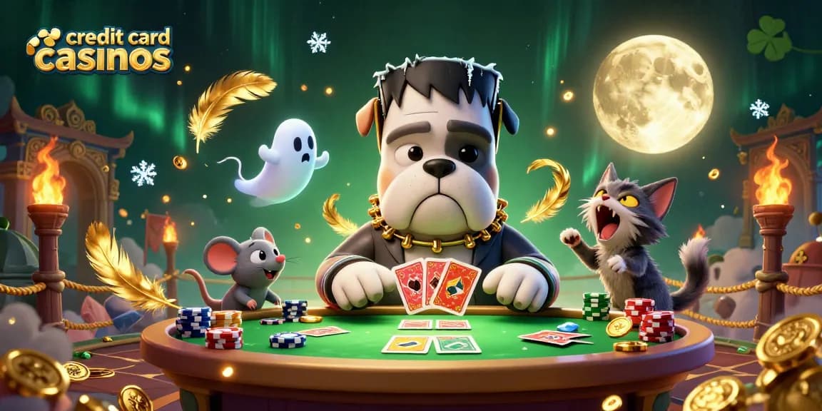 Experience thrilling gaming moments at credit card casinos featuring vibrant characters and stunning visuals.