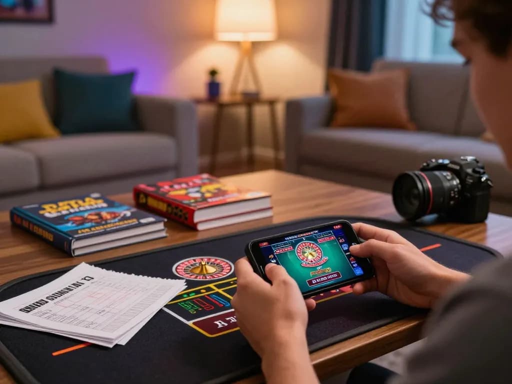 Người chơi LUCK8 tham gia trò chơi roulette với dealer trực tiếp trên điện thoại thông minh.