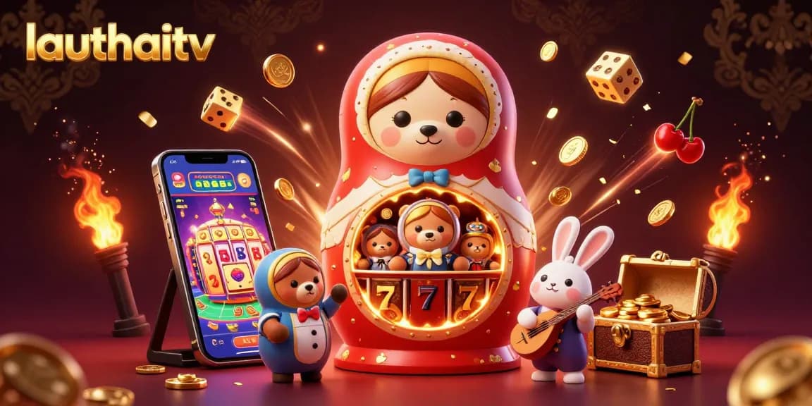 Experience the thrill of lauthaitv with dynamic slot machines, colorful symbols, and festive casino energy.