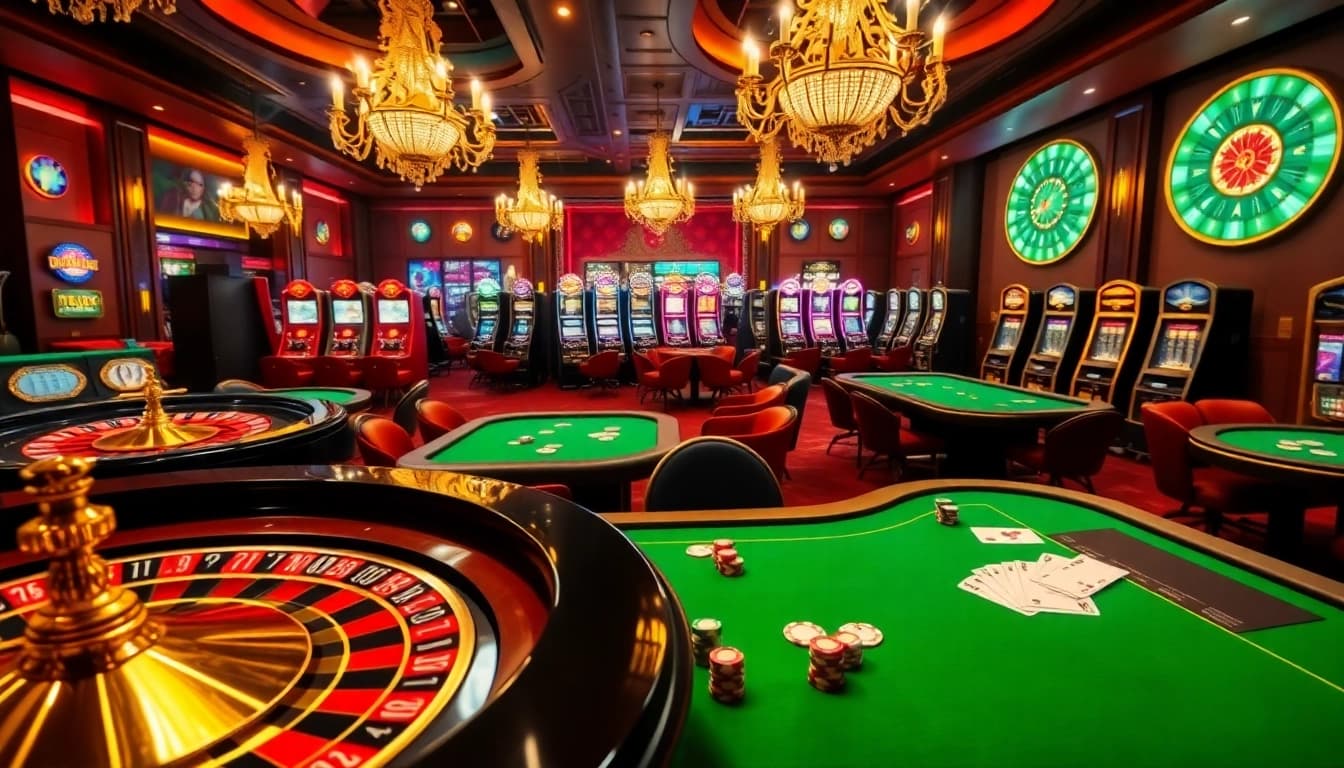 Experience the thrill of winning at https://98win9.bid/ with dazzling casino tables and vibrant slot machines.