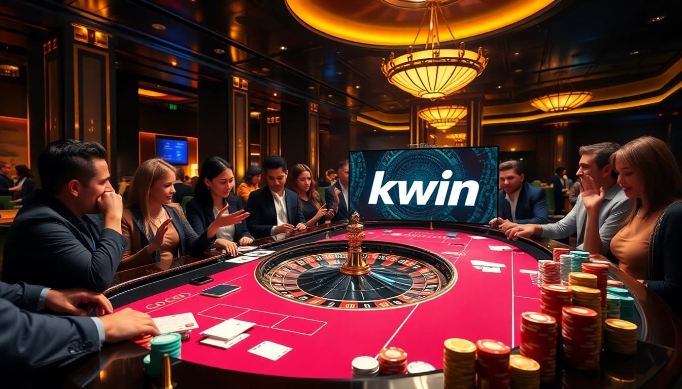 Engaged players enjoying a thrilling gaming experience at kkwin casino with vibrant table games.