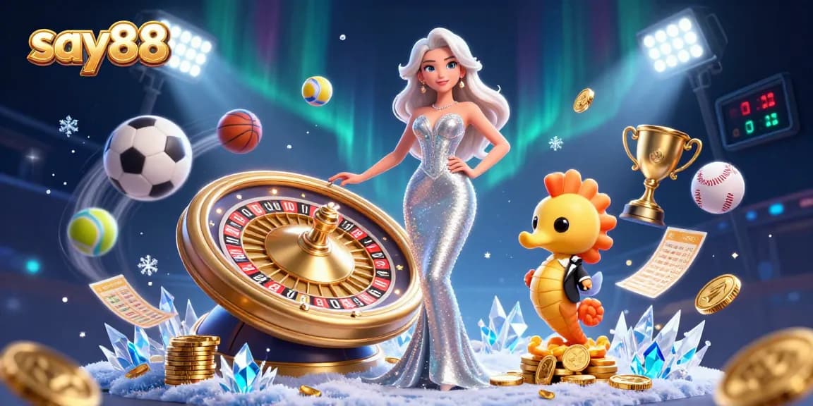 Spin the massive golden roulette wheel at say88 while enjoying vibrant casino action!