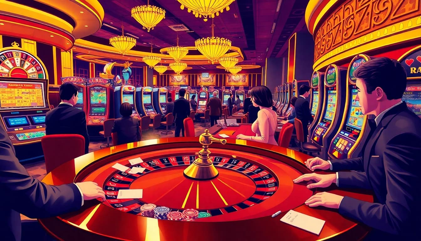 Experience the excitement at DA88 through vibrant casino tables and thrilling games.