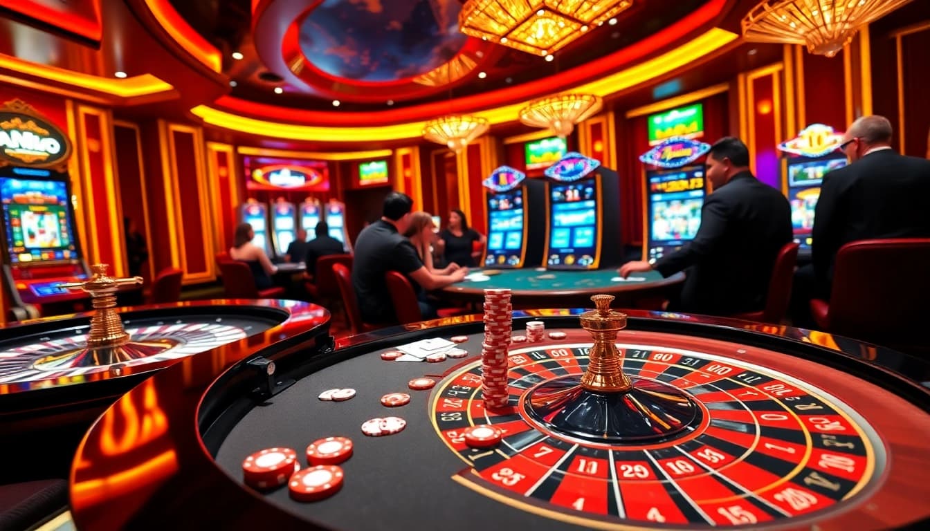 Exciting gameplay at G28, showcasing vibrant casino chips and engaging players.