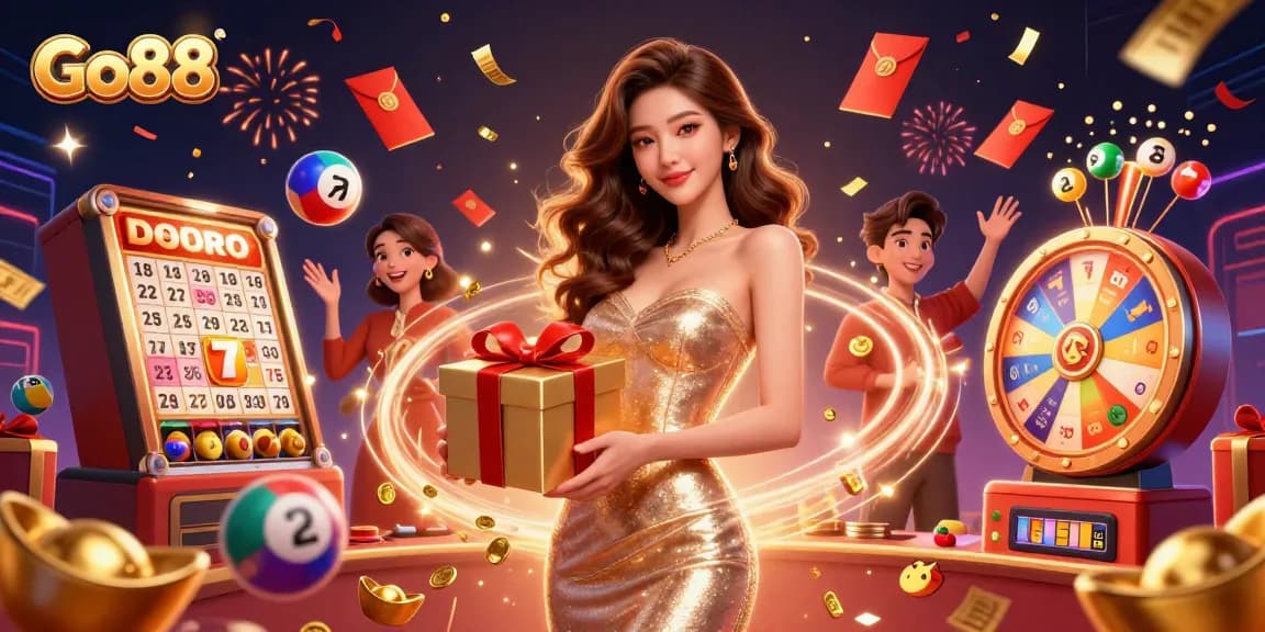 Engage with Go88 and revel in thrilling slot game adventures with vibrant jackpots and golden coins.