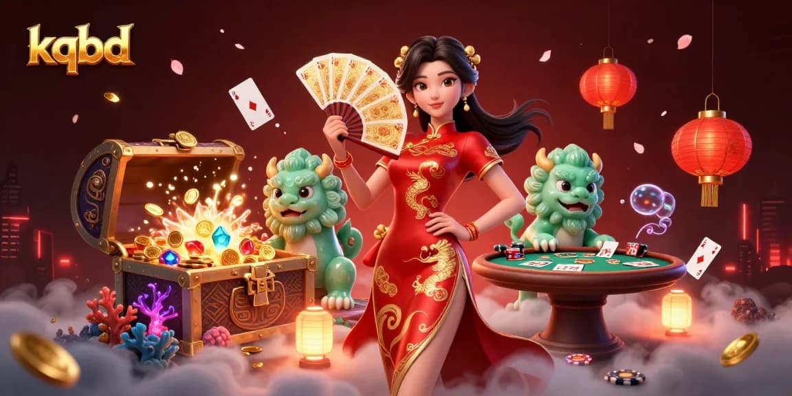 Experience kqbd by immersing in an engaging gambling illustration with vibrant action and characters.