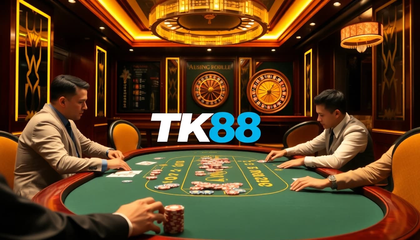 Experience thrilling gameplay at TK88 casino, where professional tables and excitement meet.
