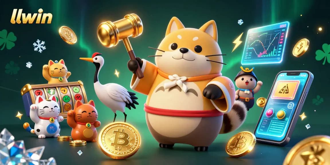 Experience excitement at llwin with a vibrant 3D casino scene featuring charming characters and engaging gameplay elements.
