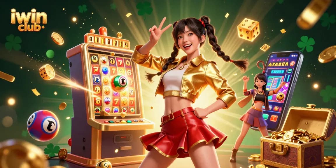Join the fun at iwin club with vibrant casino games, colorful lottery balls, and a joyful atmosphere!